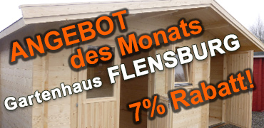 Exklusives Angebot: Gartenhaus FLENSBURG – Jetzt mit 7% Rabatt!